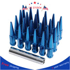 24 PCS Blue Spike Lug Nuts for Chevy Silverado Tahoe 