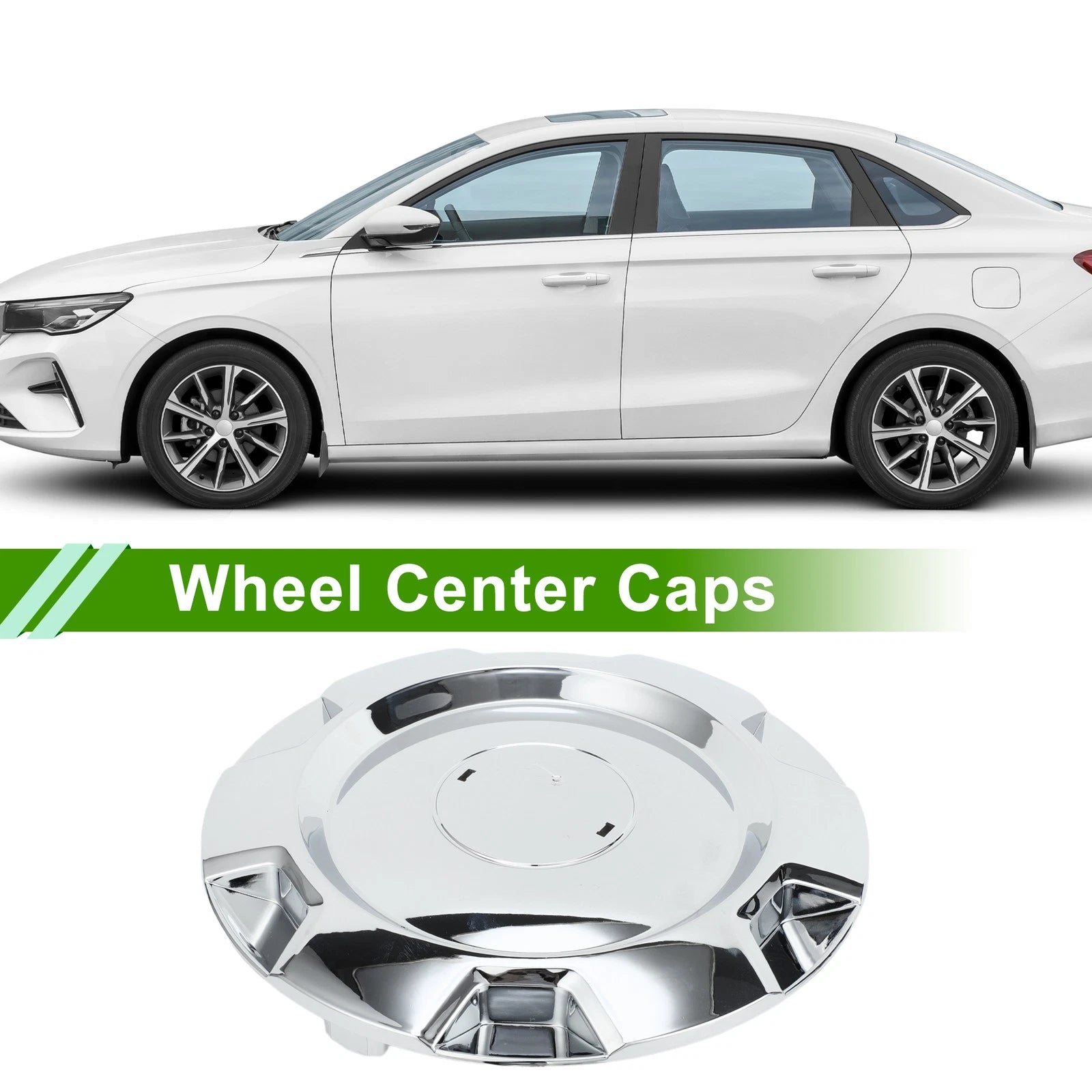 Wheel Center Caps No. 4260B0C060 for Toyota Tundra (2014–2021) Silver Tone