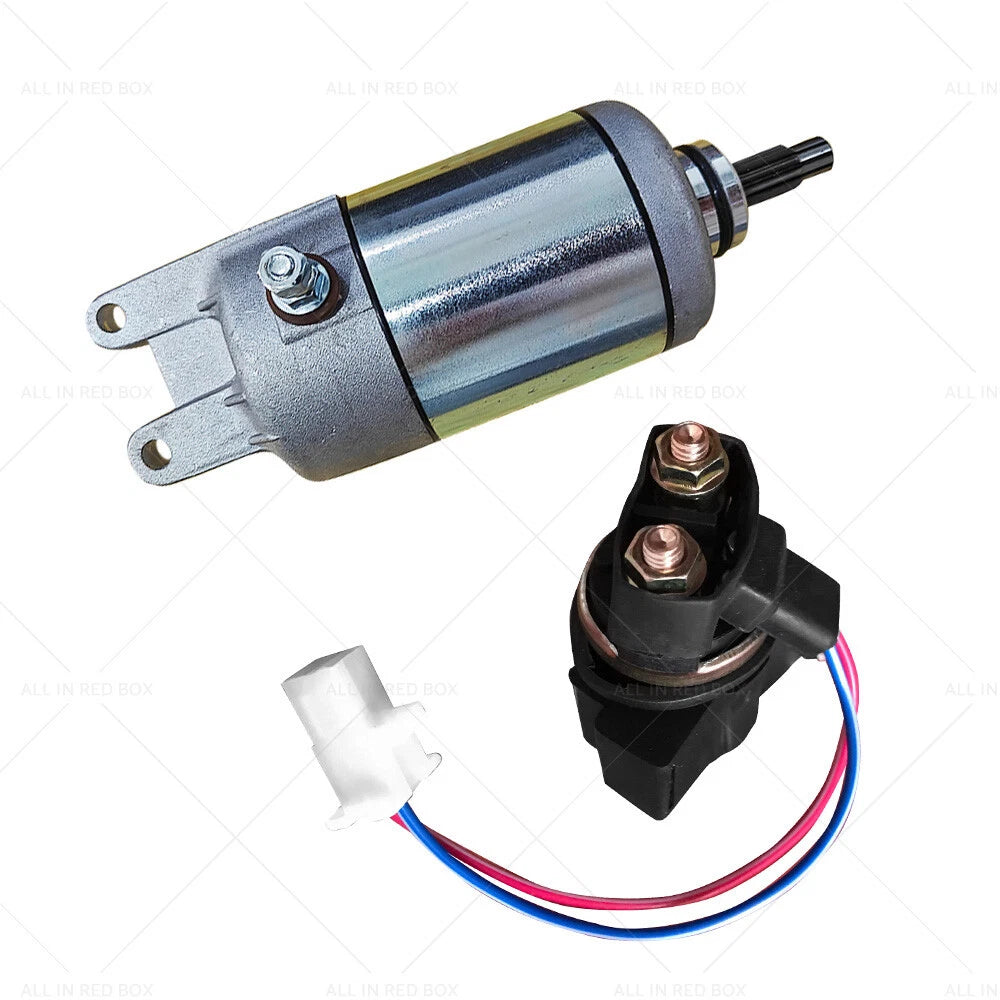 Starter Motor with Relay Solenoid for Honda TRX300 TRX300FW (1988–2000)