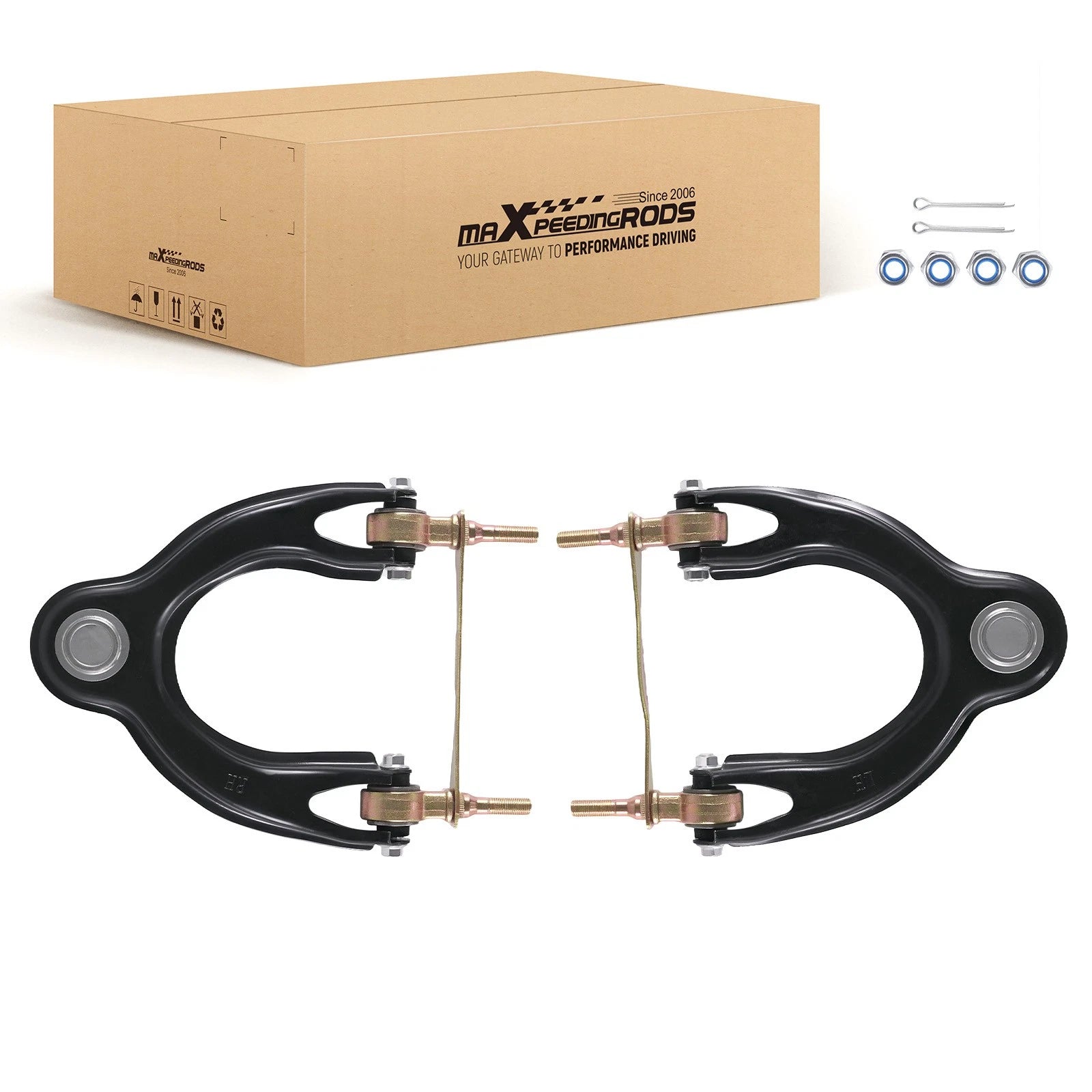 Pair Front Upper Control Arms for Acura Integra Honda Civic del Sol (1992–2001)
