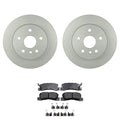 Set of 2 Bosch QuietCast Rear Rotors & Akebono ProACT Pads for RX300 (2001–2003)