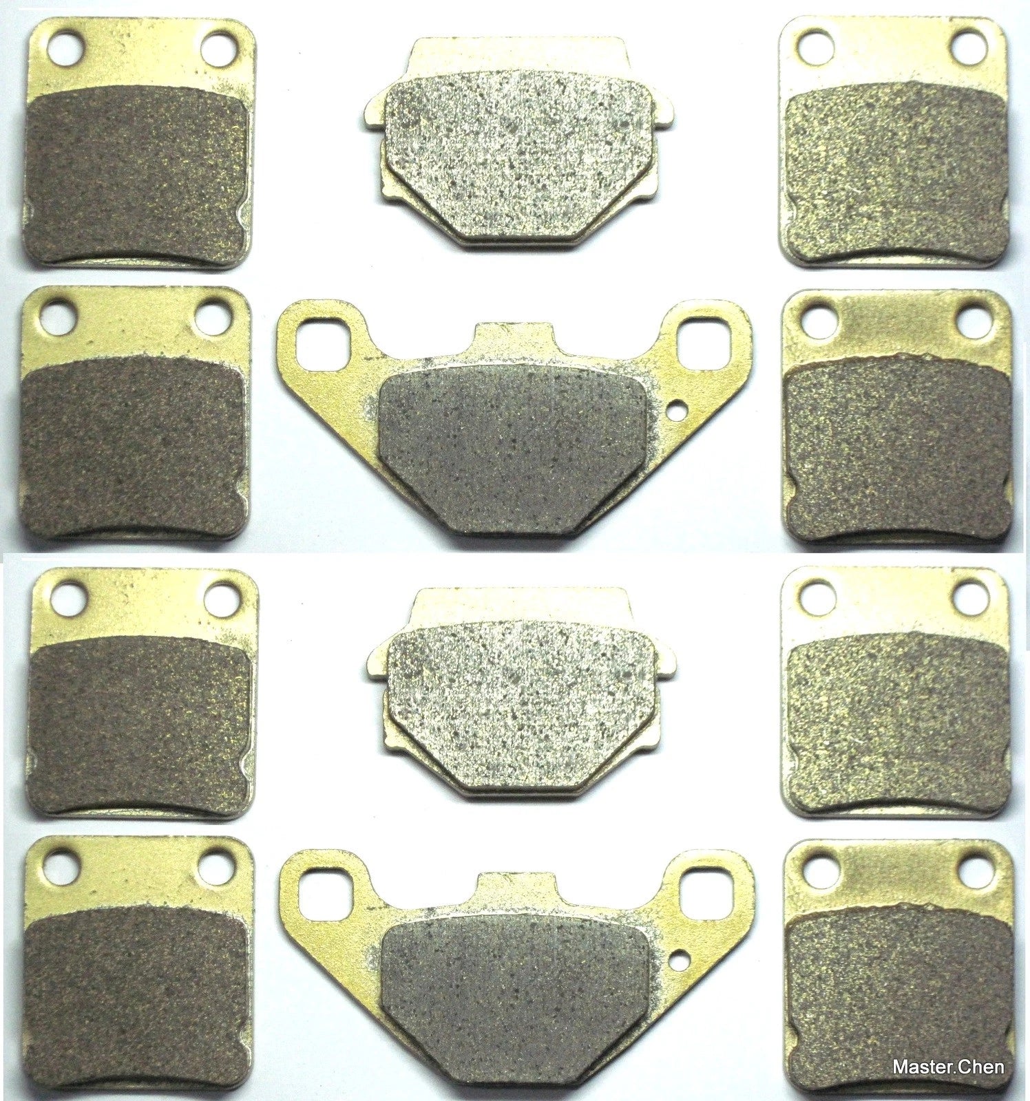 Set of 12 Front Rear Brake Pads for Suzuki LT-A 500 (2003–2007)