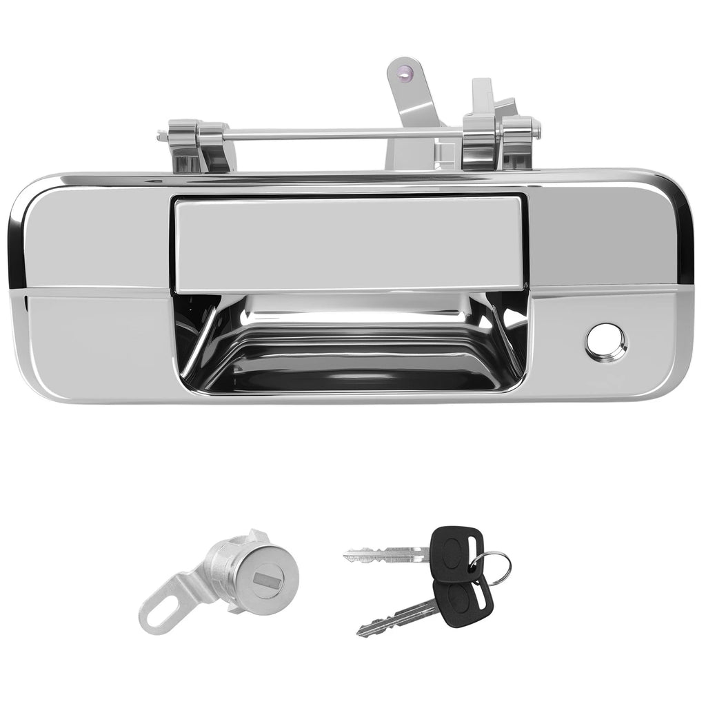 Tailgate Latch Handle w/ Lock Cylinder & Key for Toyota Tundra (2007–2013) 69090-0C040
