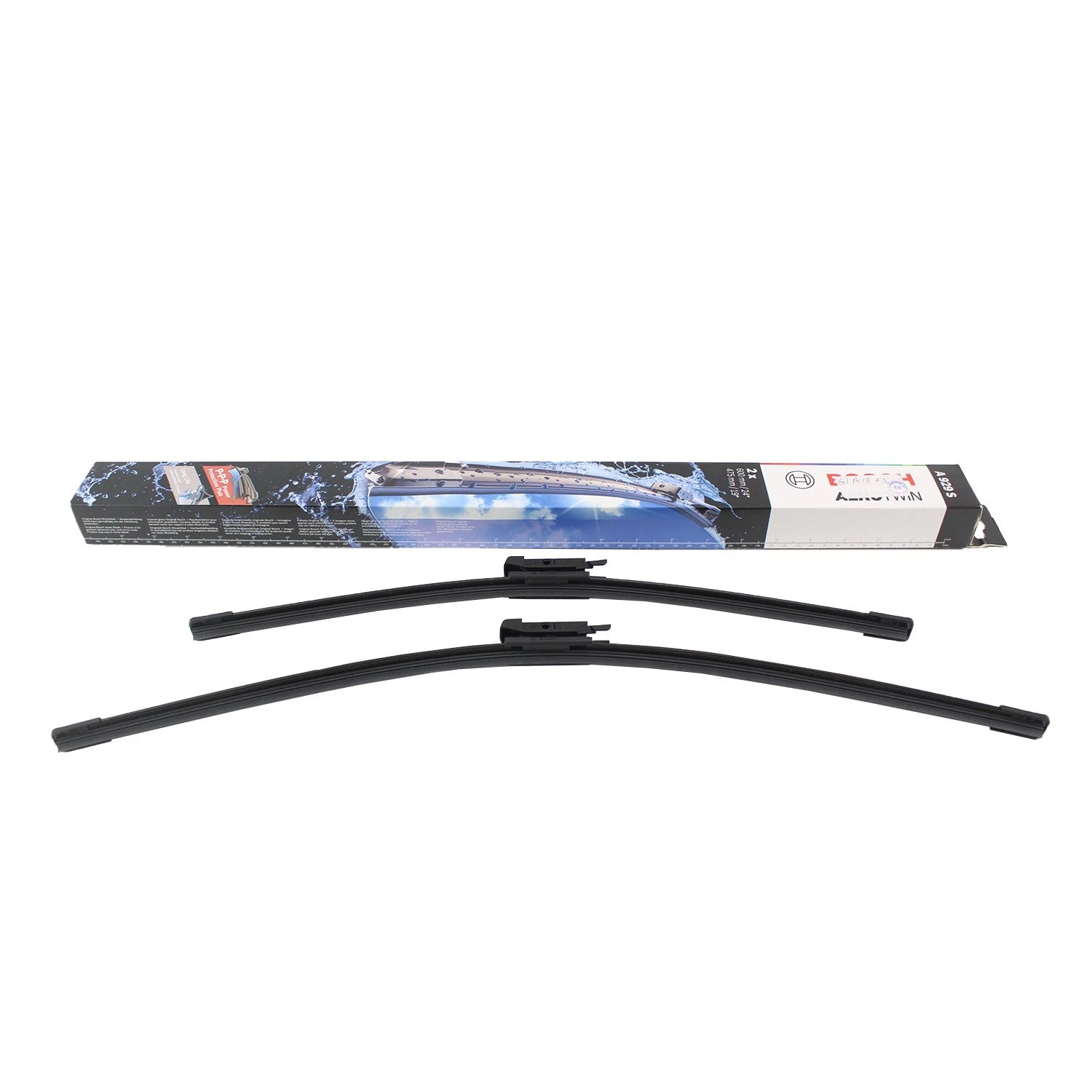 Set of 2 Windshield Wiper Blades for Audi BMW Mercedes (Bosch)