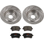 Set of 2 Brake Disc and Pad Kits for Audi SQ5 Q5 S5