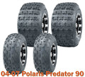 Set of 4 ATV Tires 19x7-8 & 18x9.5-8 for Polaris Predator 90 (2004–2007)