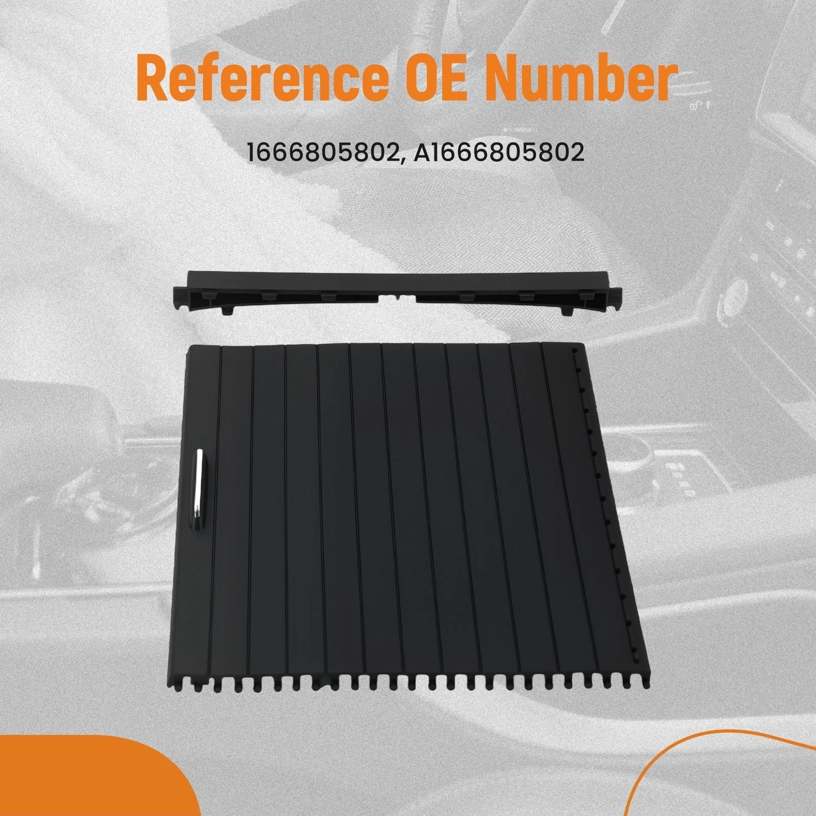 Cup Holder Sliding Roller Blind Cover for Mercedes W166 W292 (2012–2019) 1666805802