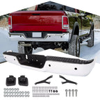 Chrome Rear Bumper Assembly for Ram 2500 3500 (2013–2018) with Sensor Holes