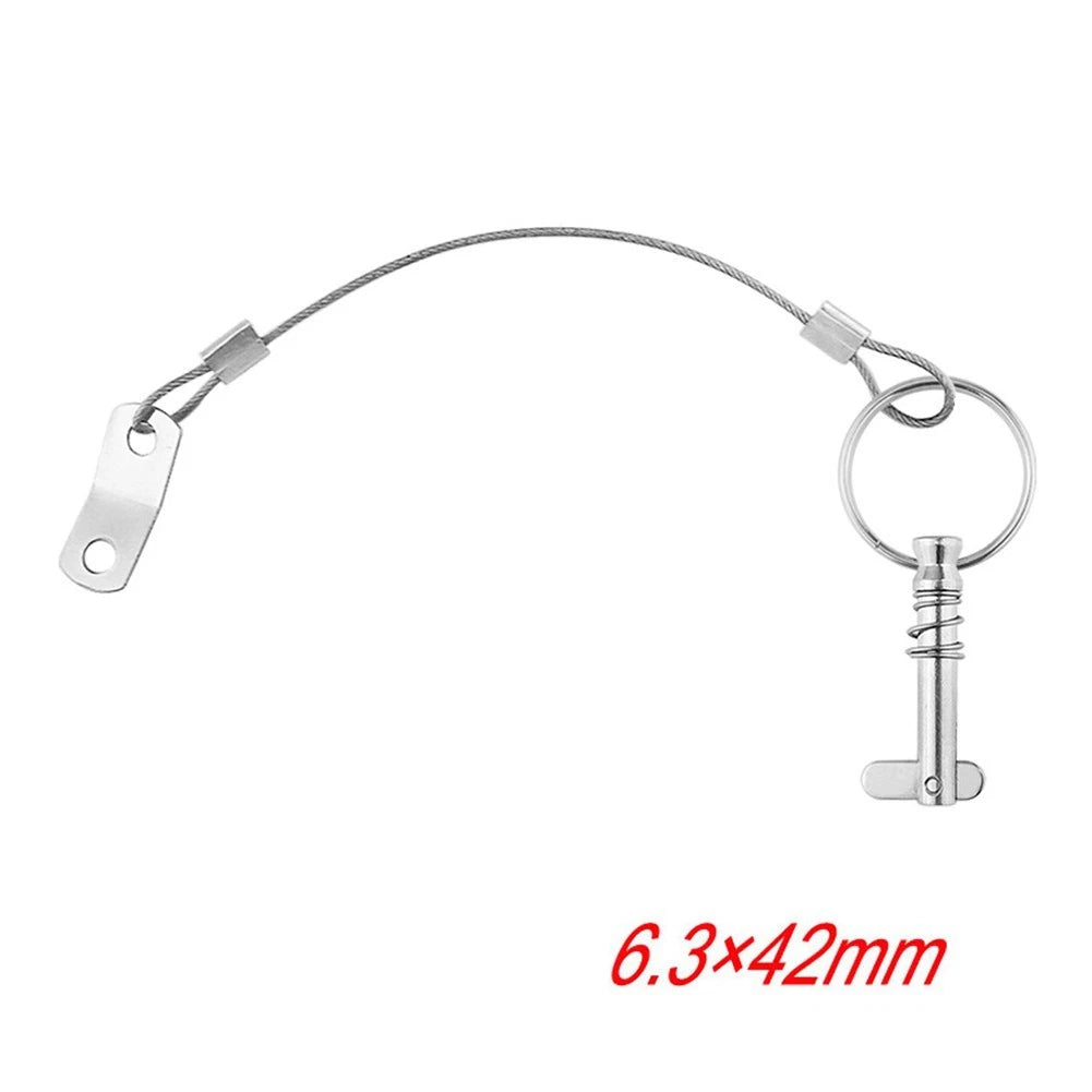 Marine Tongue Pin 316 Stainless Steel 6.3mm for Boat Quick Release