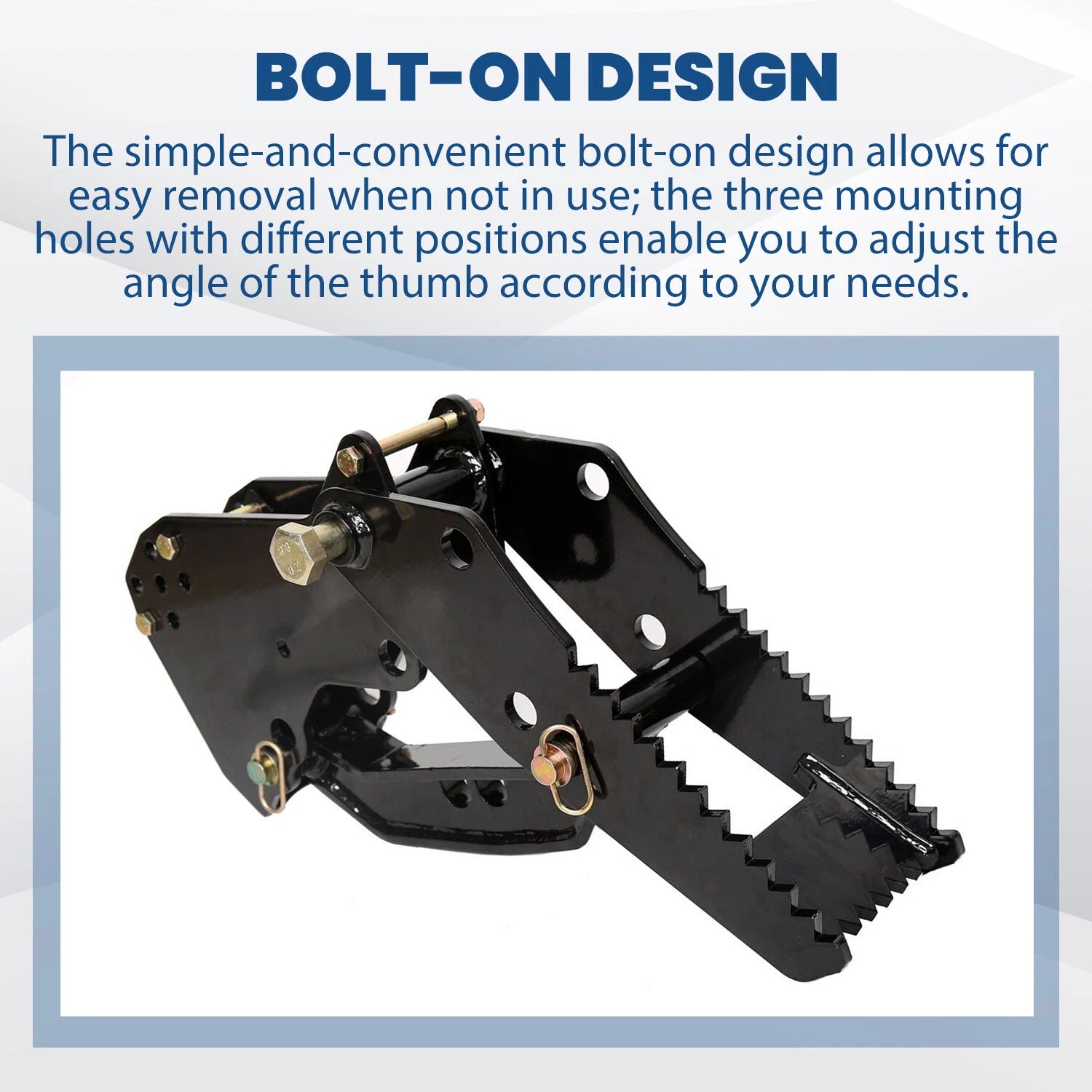 Backhoe Thumb Attachment for Kubota Mahindra Excavators (Universal)