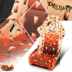 NRG FRP-302-BOBA Brown Sugar Boba Print Fixed Back Racing Seat for Universal