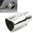 Stainless Steel Heart Shaped Exhaust Tail Muffler Tip for Car