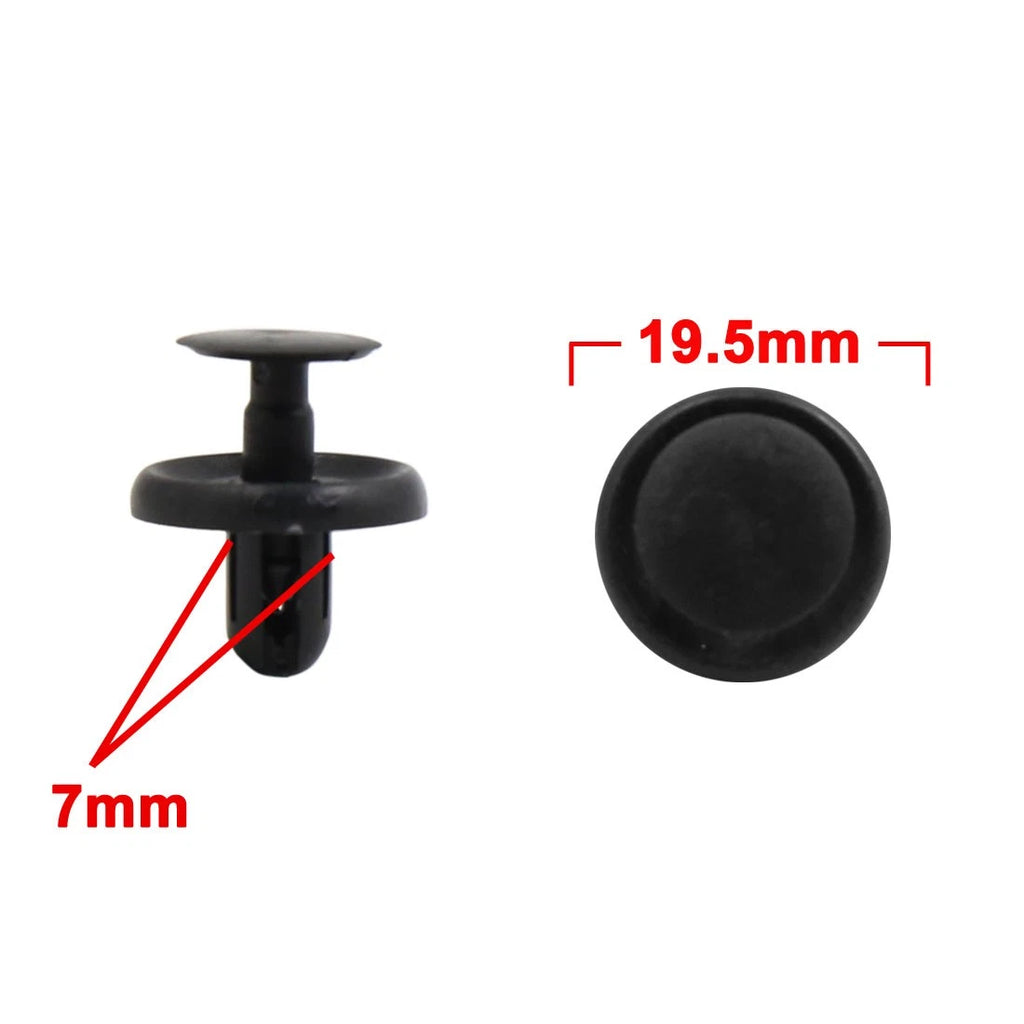 100pcs Push-Type Retainer Clips with Fastener Remover for Toyota
