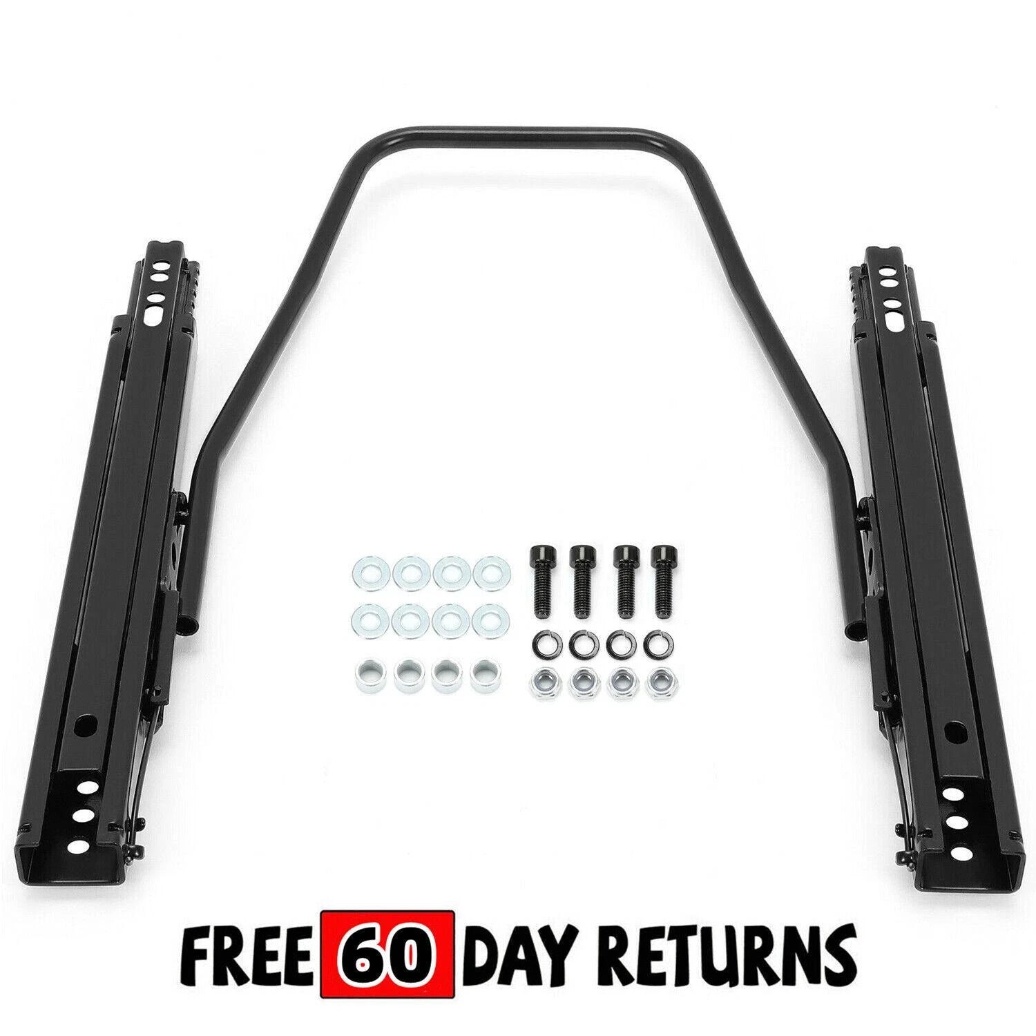 Dual Lock Racing Seat Base Slider Rail Bracket for Universal Fit (All Years)