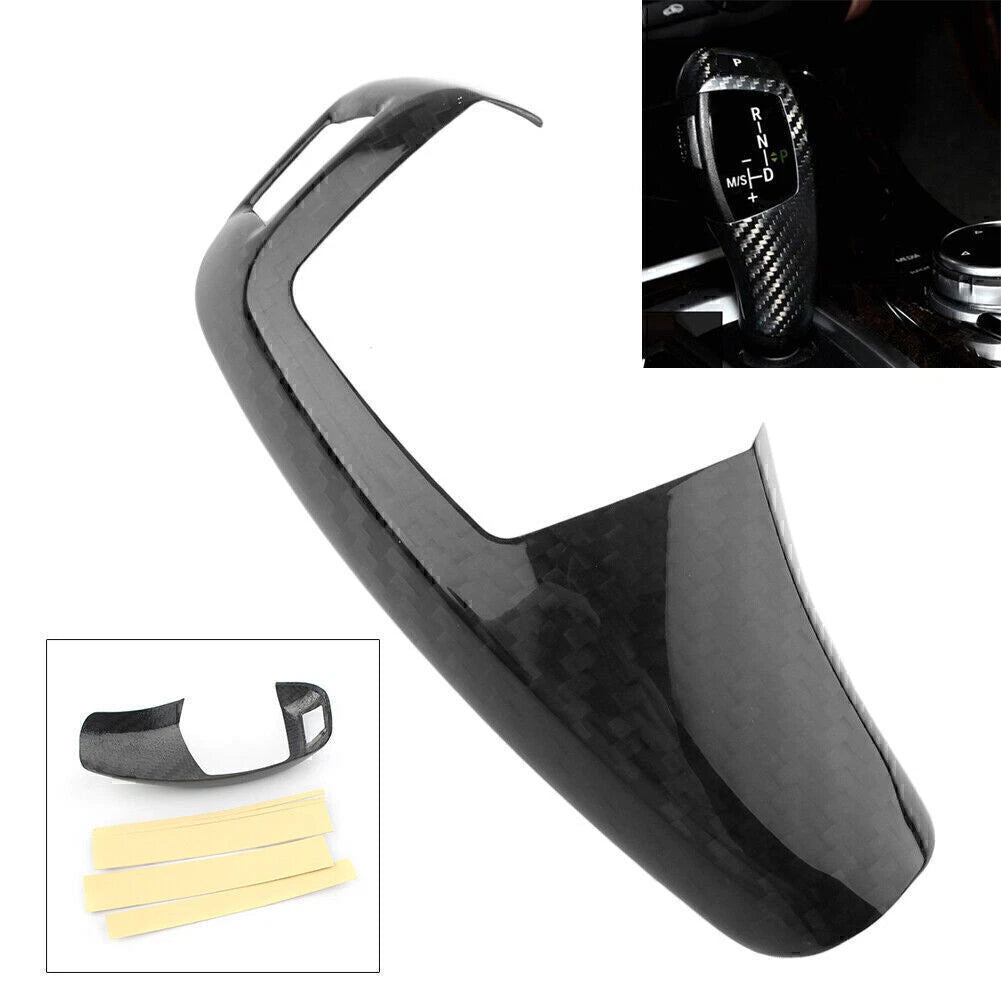 Carbon Fiber Trim Gear Shift Knob Cover for BMW 1 2 3 4 5 Series