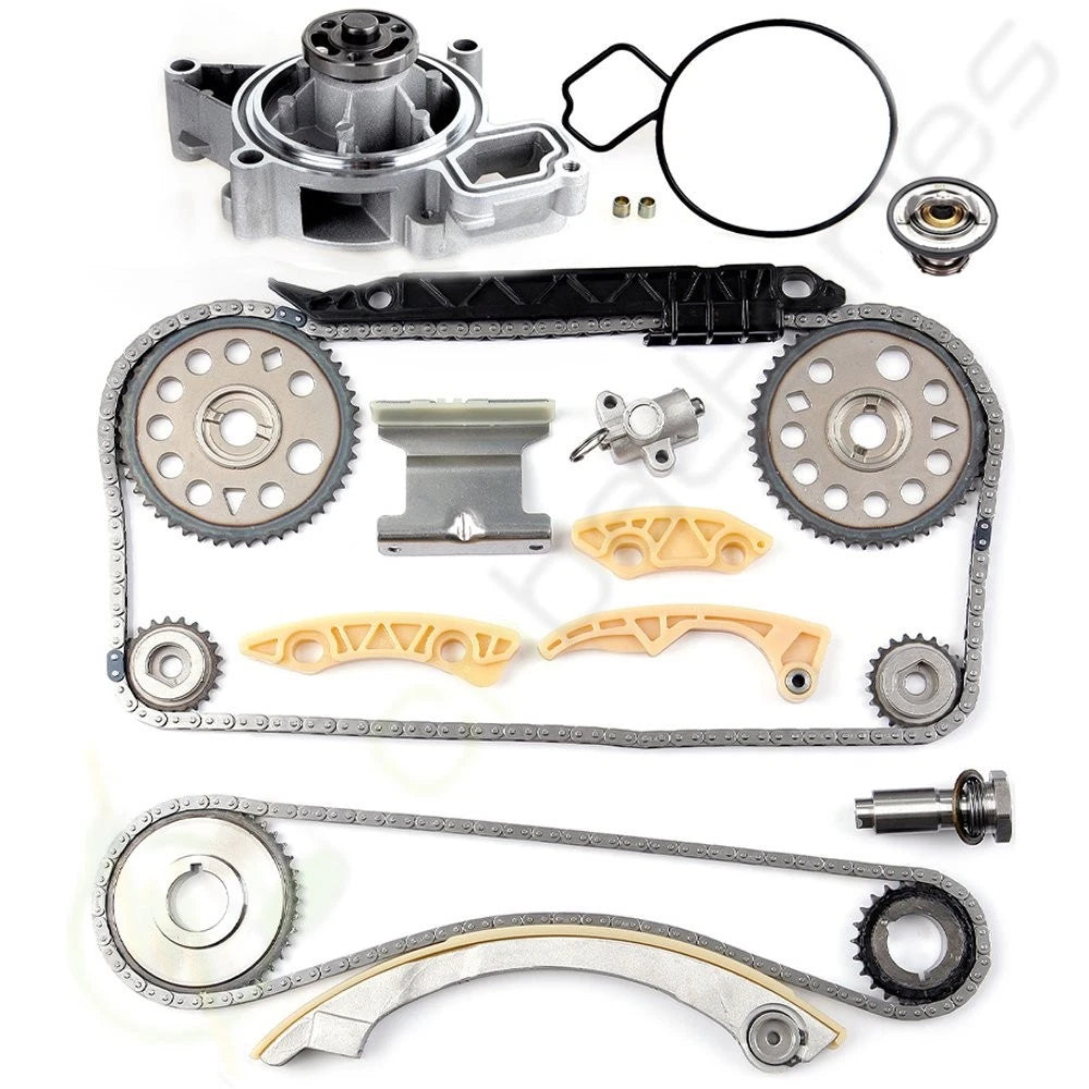 Timing Chain Kit + Water Pump + Thermostat for Chevrolet Oldsmobile Pontiac