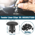 25 Pcs Fender Liner Clips for Kia Cadenza (No. 865952T500)