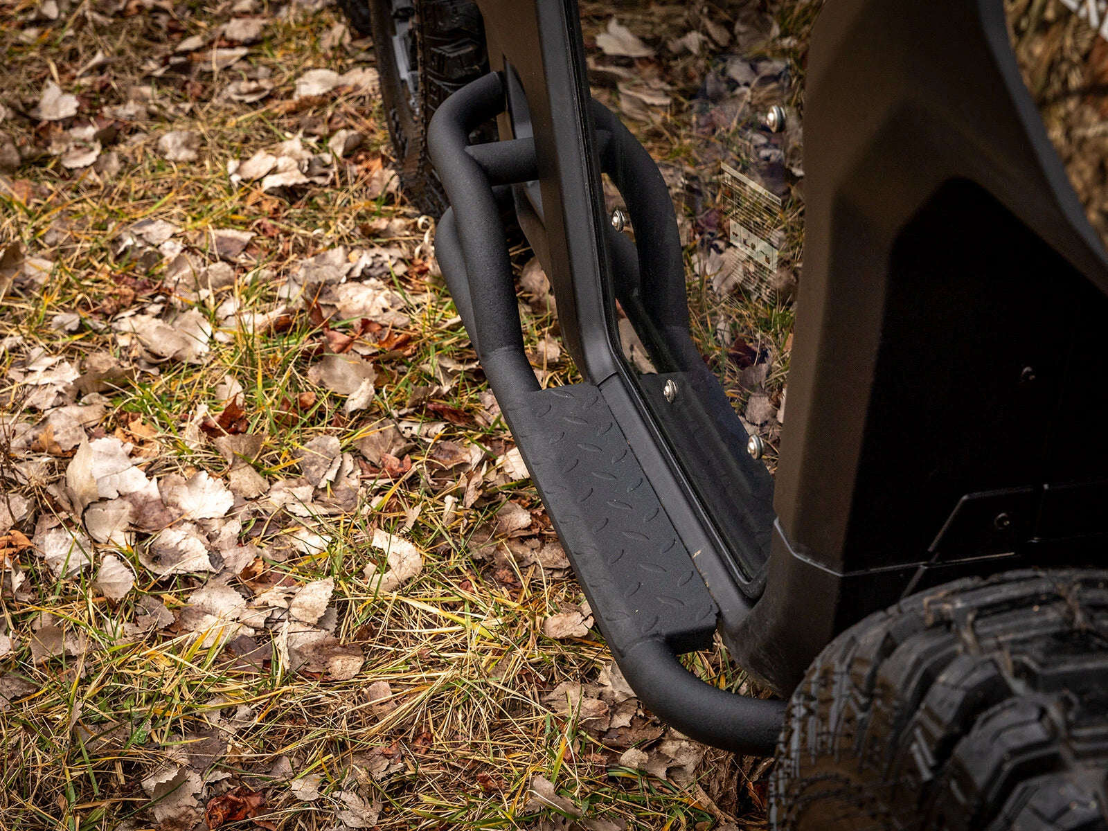 SuperATV Heavy Duty Nerf Bars for Can-Am Defender 2 Door (2016–2023)