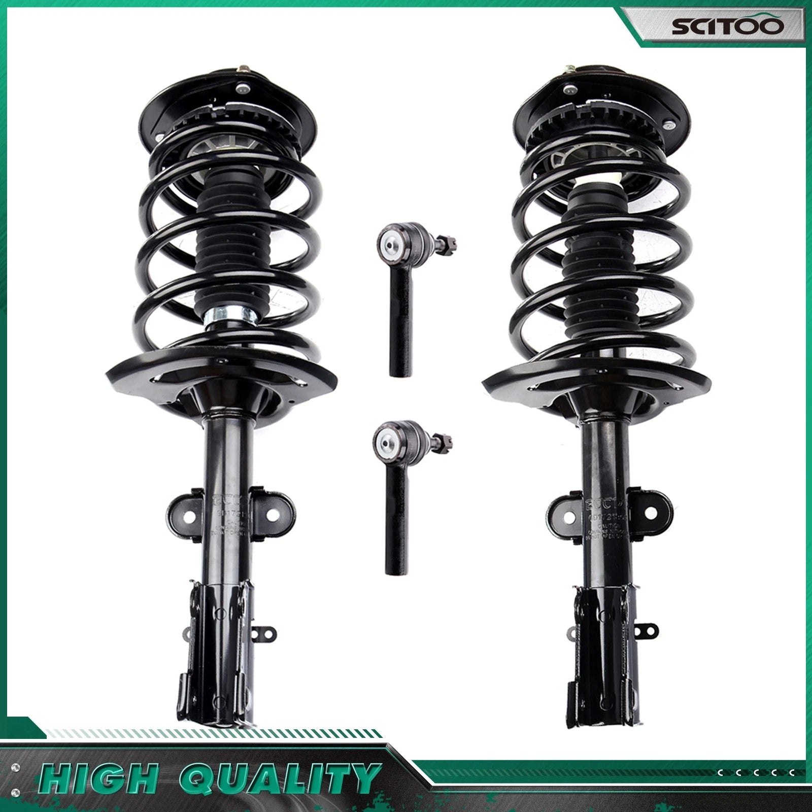 Front Complete Strut Lower Control Arm Tie Rods for Chrysler Pacifica (2004–2008)