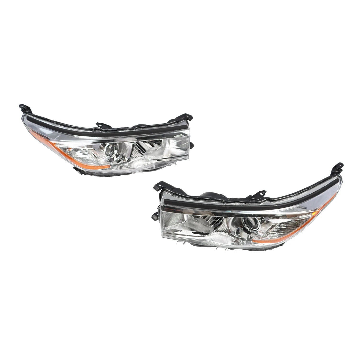 Set of 2 Projector Headlights for Toyota Highlander (2014–2016)
