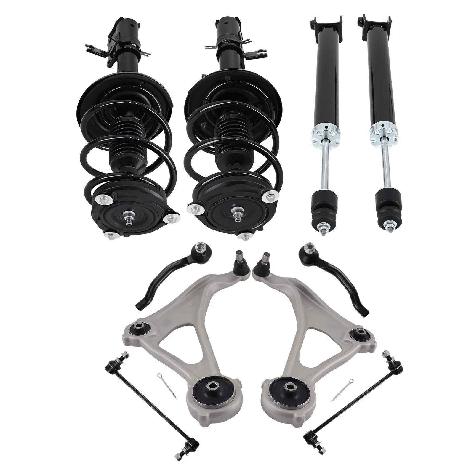 F+R Struts Coil Spring Control Arms Assembly for Nissan Altima (2013–2018)