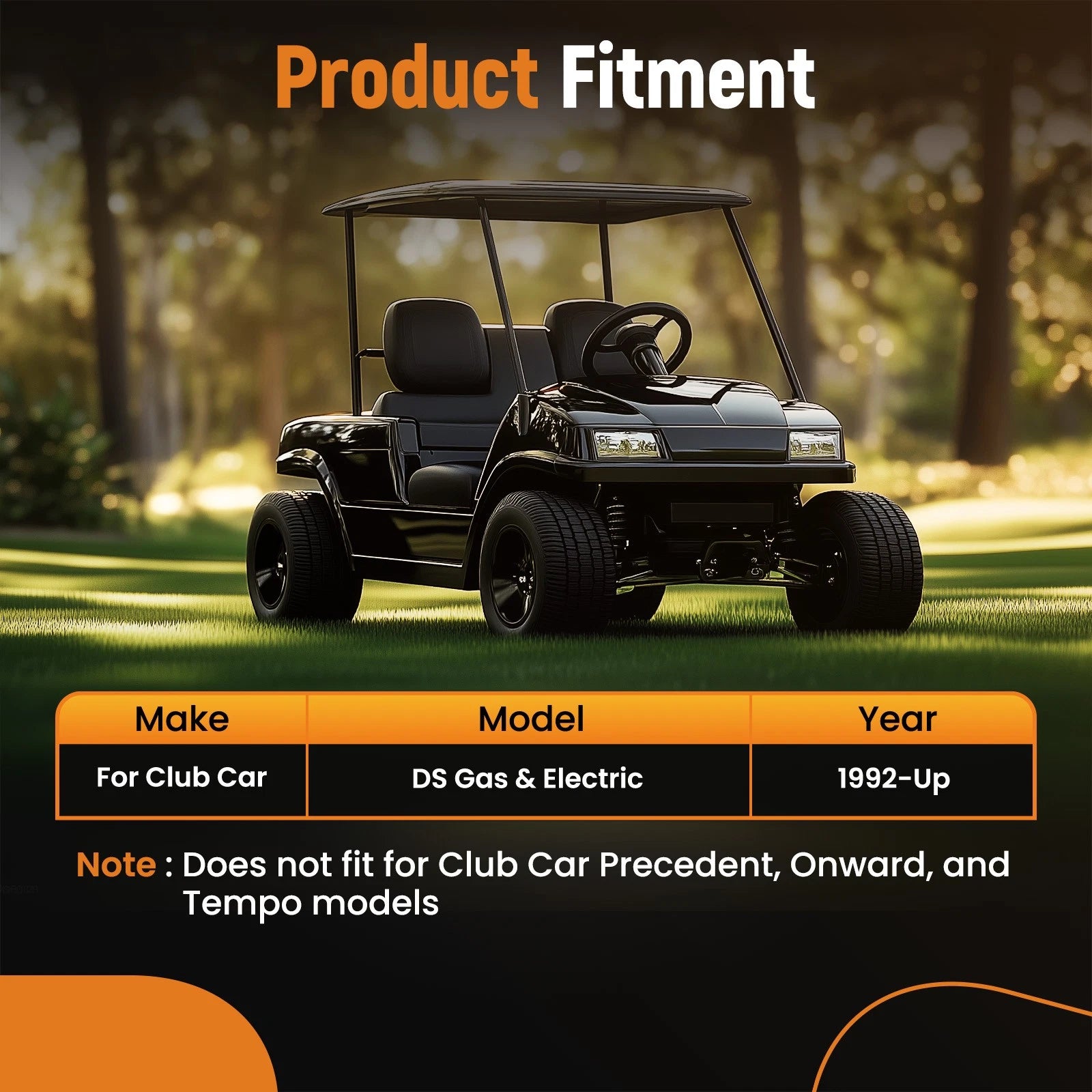 Front End Repair Kit for Club Car DS (1992–Present) - King Pin Bushing