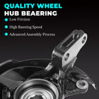 Pair Front Steering Knuckle & Wheel Bearing Hub Assembly for Honda Pilot (2003–2008)