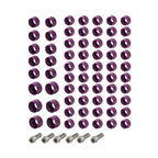 66X Engine Bolt Topper Cap Purple for Harley Touring Street Road Glide (2002-2023)