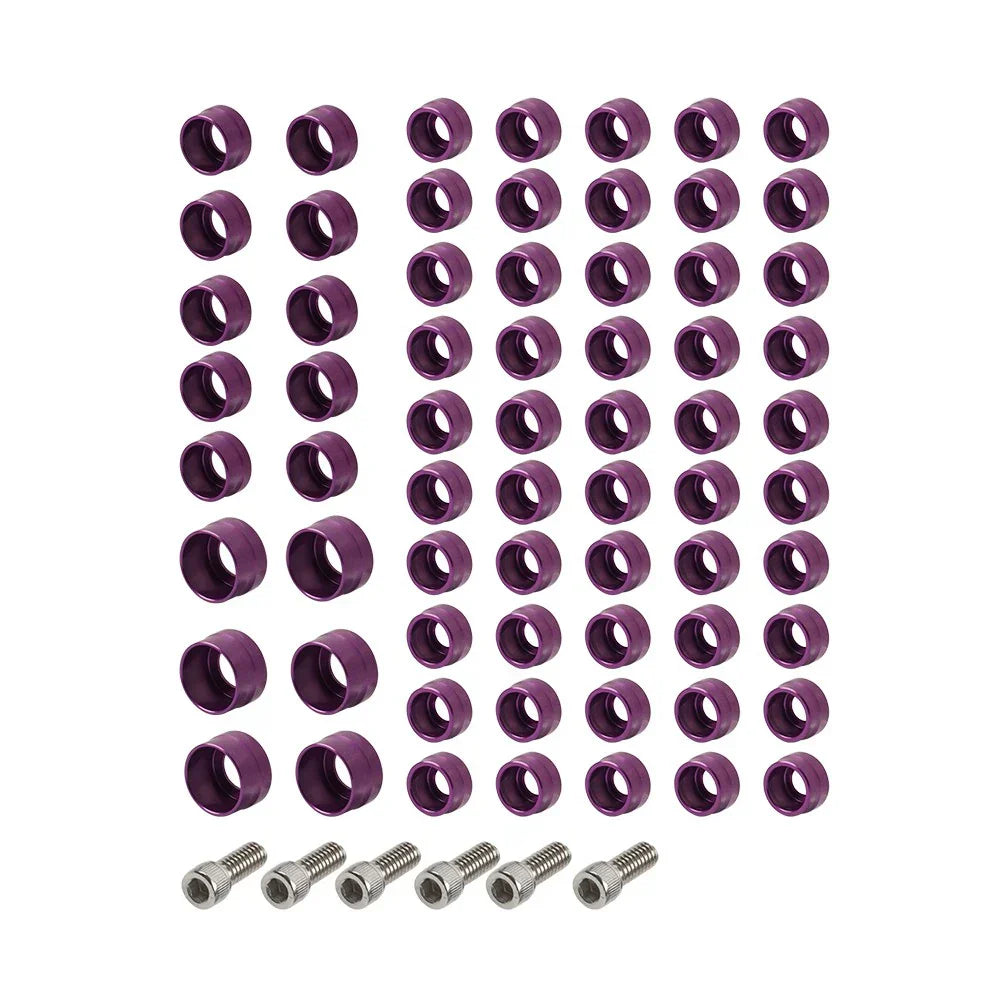 66X Engine Bolt Topper Cap Purple for Harley Touring Street Road Glide (2002-2023)