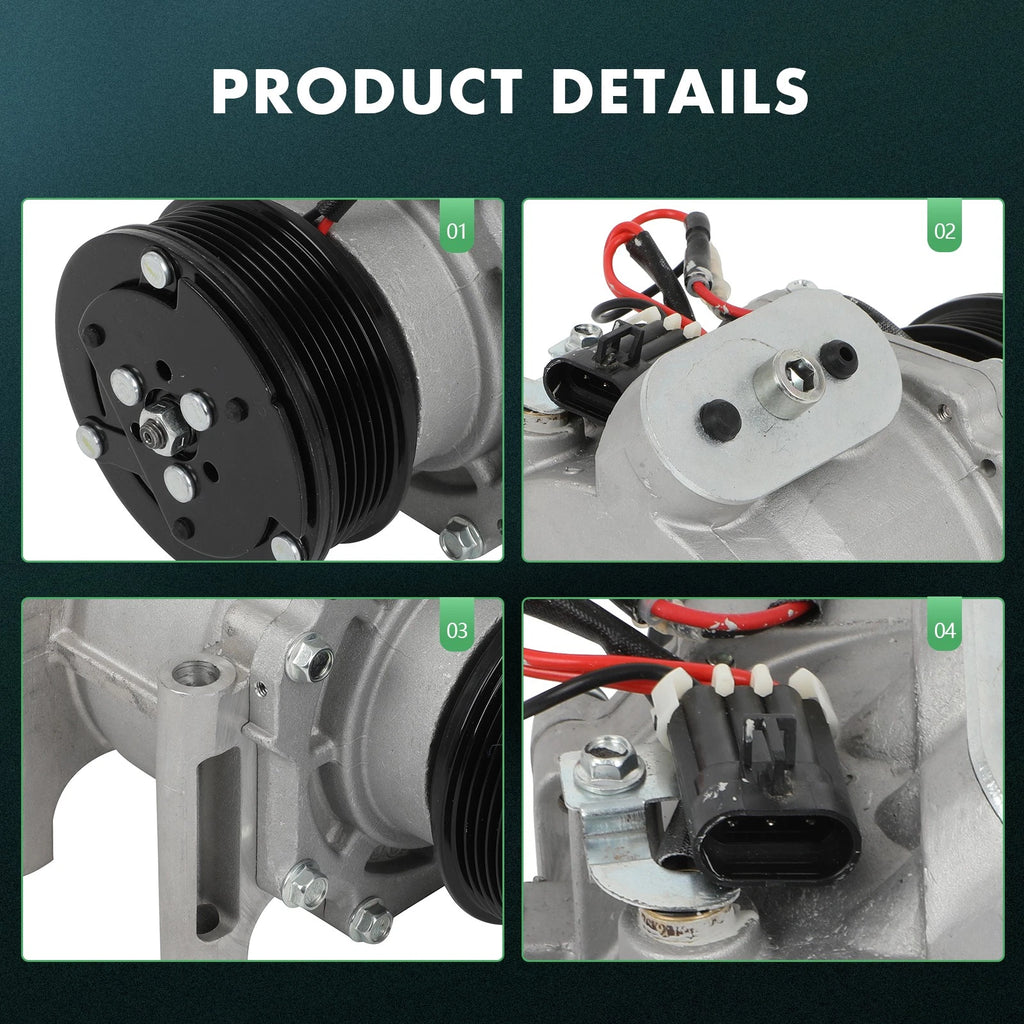 AC Compressor with Clutch for Chevrolet Trailblazer GMC Envoy (2002–2009)