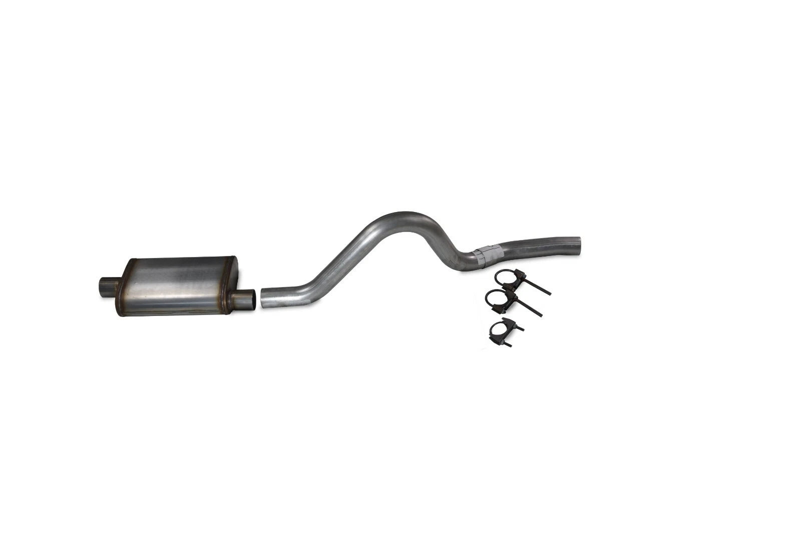2.5" Exhaust Kit for Jeep Wrangler (1991–1996) Stainless Muffler