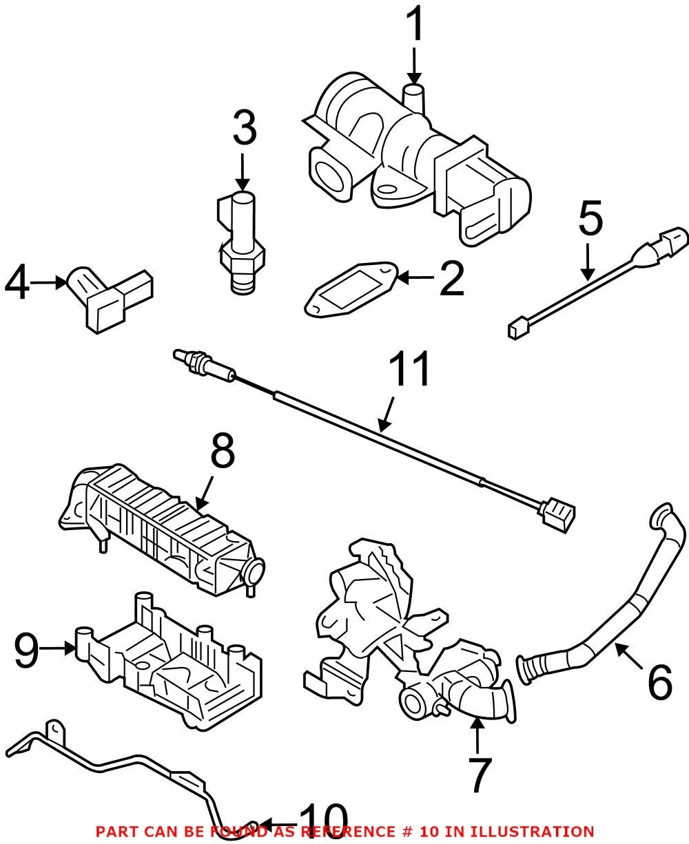 Exhaust Gas Recirculation Pressure Feedback Hose for Dodge (OEM)