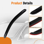 Set of 4 Wind Deflectors Window Visor for GMC Yukon (2007–2014) Black
