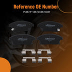Set of 4 Front Ceramic Brake Pads for Buick Encore/Verano (2012–2017)