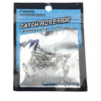 Set of 4 Snap Swivels Fishing Swivels 0.25/0.45/0.6g Stainless Steel