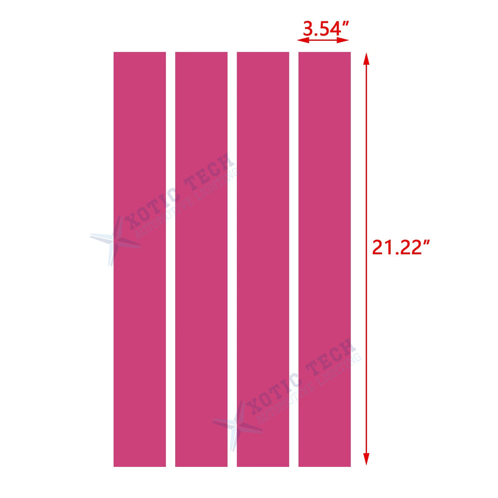 Racing Hood Side Fender Stripe Decal for GMC Sierra Terrain Acadia (-)