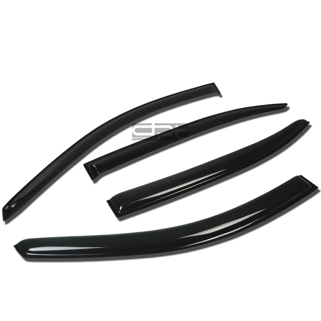 Set of 4 Window Visors for Honda Accord 4Dr CP2 (2008–2012) Smoke Tint
