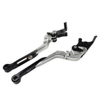 CNC Silver Extendable Brake Clutch Levers for Yamaha FJR 1300, XJR1300 (04-20)
