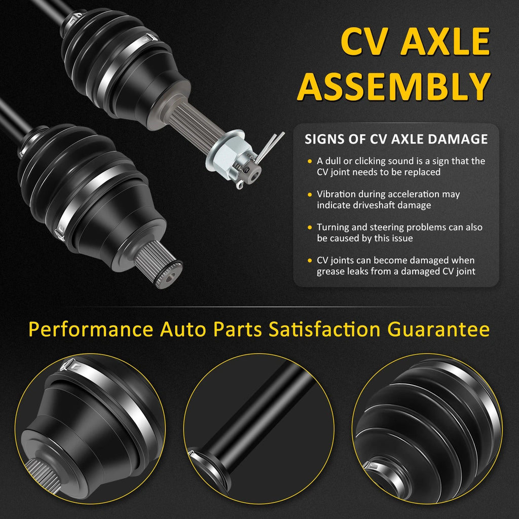 2X Front CV Axle Shaft for Polaris Hawkeye 300, Sportsman 300, 400