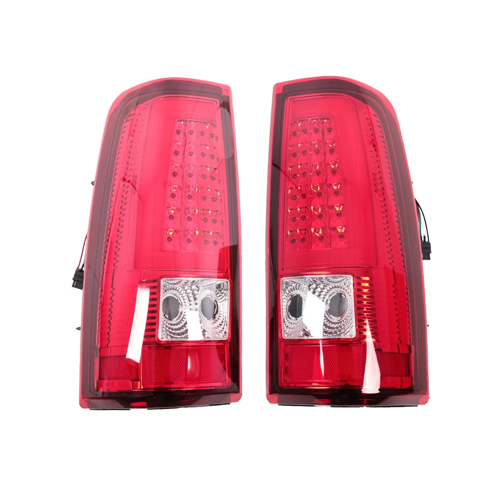 C-Tube LED Tail Lights for Chevy Silverado (2003–2006) Pair RED