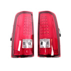 C-Tube LED Tail Lights for Chevy Silverado (2003–2006) Pair RED