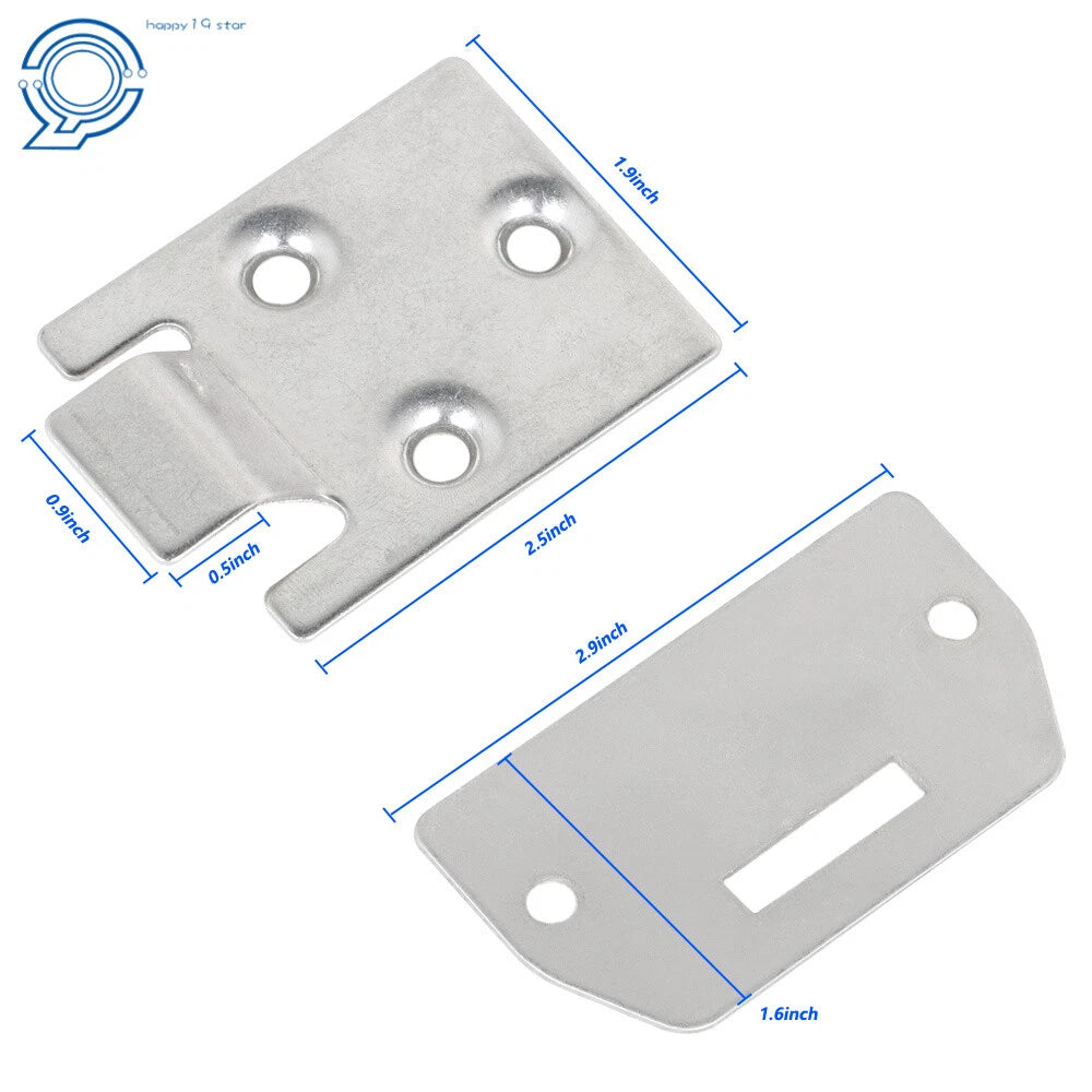 Set of 2 Seat Bottom Hinges for EZGO TXT/Medalist (1995–Present)