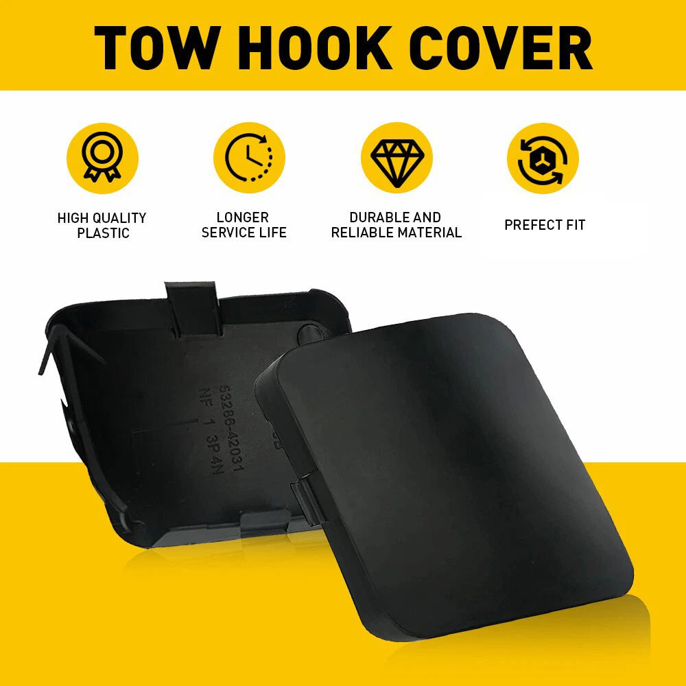2X Front Bumper Tow Hook Caps for Toyota RAV4 (2006–2008)