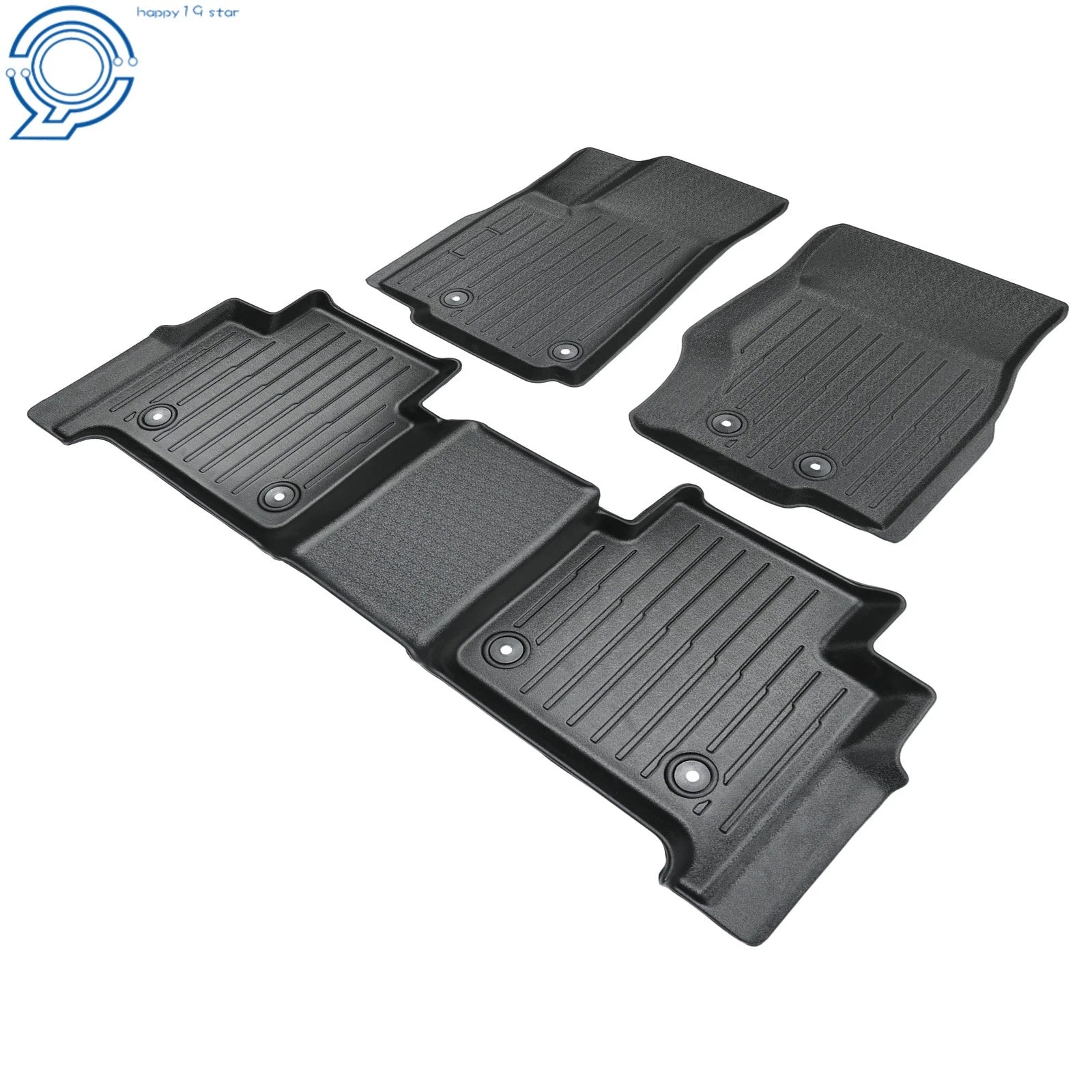 Set of 3 TPE All Weather Floor Mats for Jeep Grand Cherokee (2022–2025)