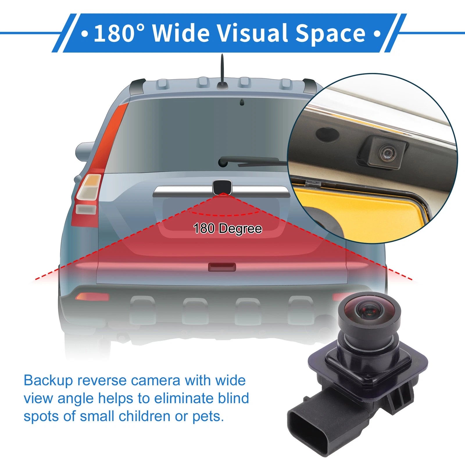 Rear View Camera for Ford Flex (2013–2015) 120-180°