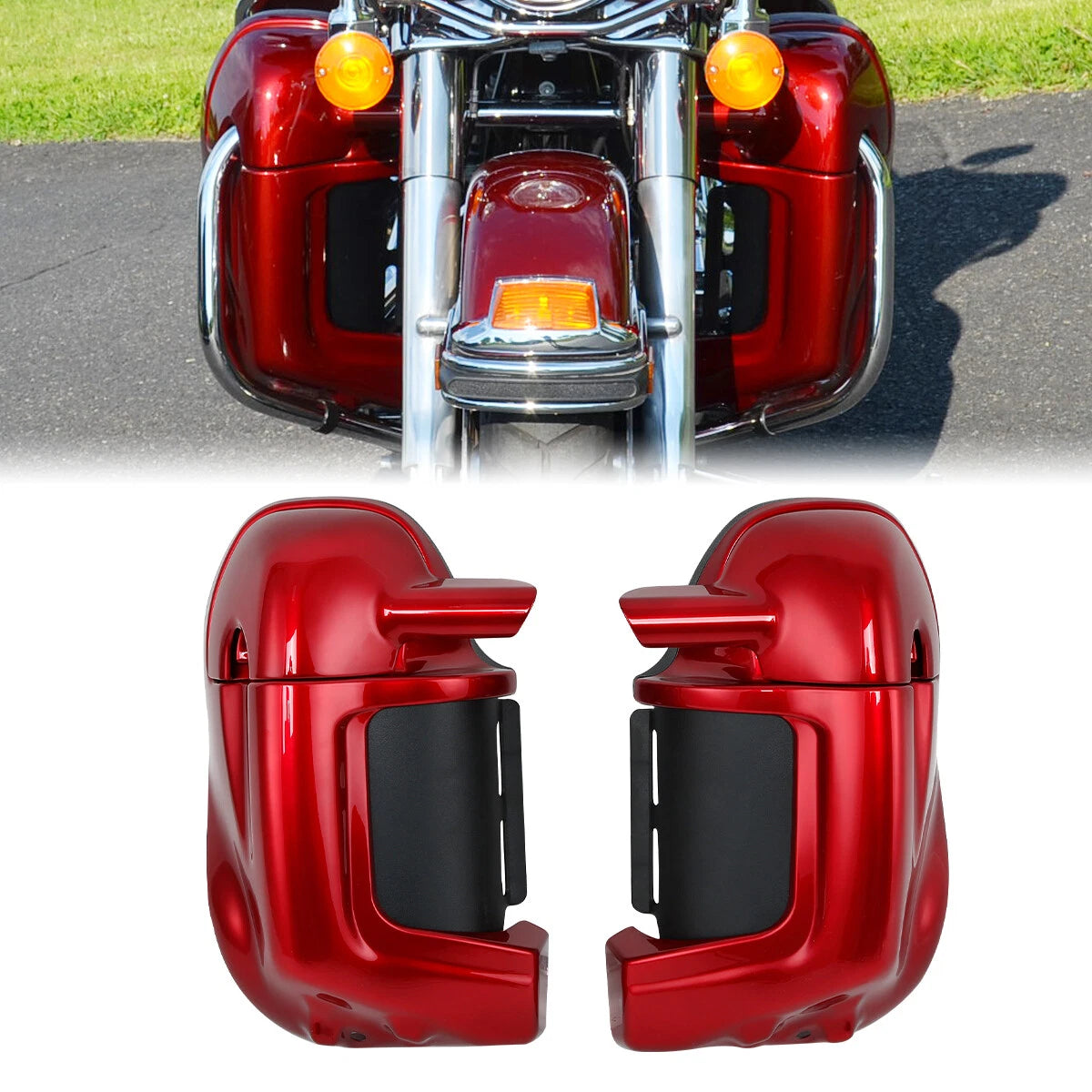 Lower Vented Leg Fairing Glove Box for Harley Electra Road Glide (1983–2013)