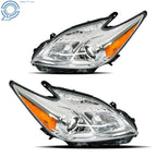 Set of 2 Halogen Headlights for Toyota Prius (2012–2015)