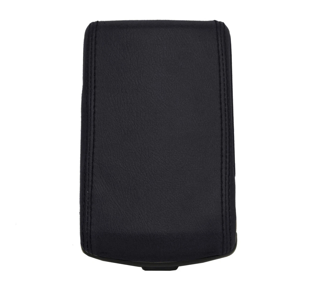 Console Lid Armrest Cover for Nissan D22 Frontier (1999–2004) Black PVC Leather