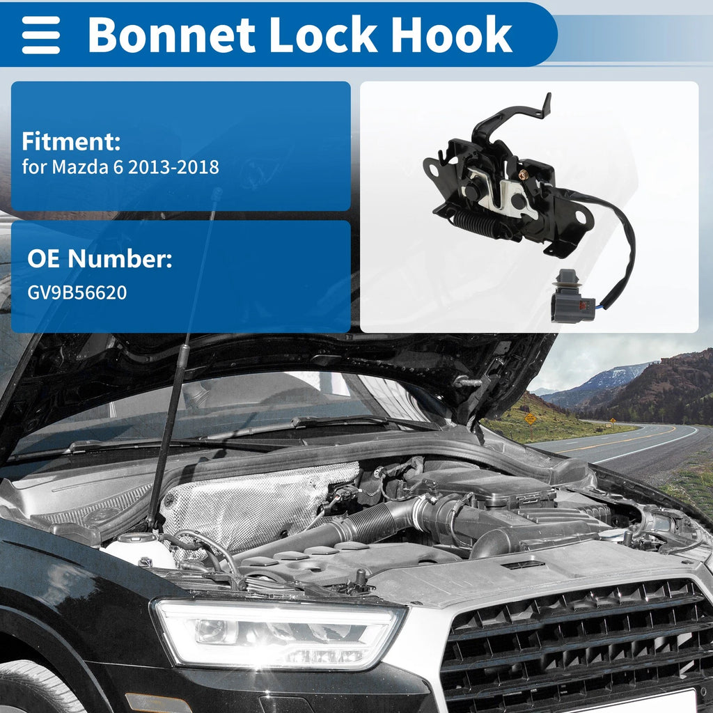 Hood Latch Assembly for Mazda 6 (2013–2018) No.GV9B56620