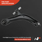 Front Right Lower Control Arm with Ball Joint for Nissan Rogue (2008-2013)